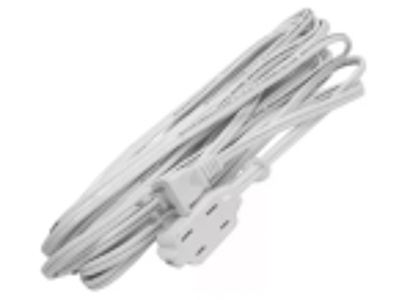 EXTENCION ELECTRICA 2X14 COBRE 4.5 MT WHITE (3 TOMAS)