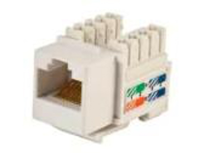 JACK PARA CABLE UTP CAT5E BLANCO