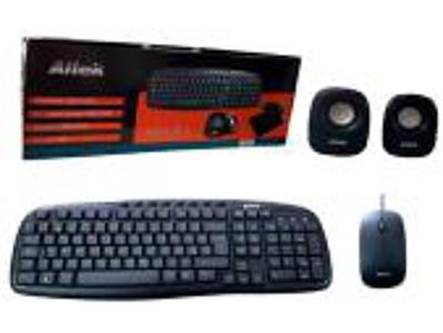 KIT ALTEK 4 EN 1 USB TEC/MOU/PAR/PAD-MOU BLACK