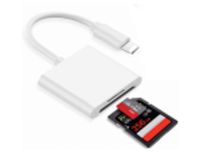LECTOR DE MEMORIAS SSD/MICRO SD PARA IPHONE 20CM