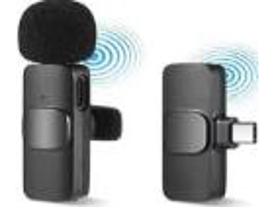 MICROFONO INALAMBRICO PARA CELULAR FELPA TIPO C DOBLE