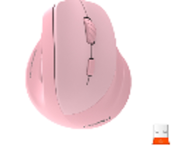 MOUSE MEETION WIRELESS BTM010R ERGONOMICO PINK RECARGABLE
