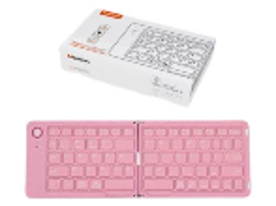 TECLADO MEETION PLEGABLE BTK001 PINK WIRELESS