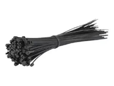 AMARRAS PLASTICAS 12CM X 4.8MM NEGRAS 100 PCS -