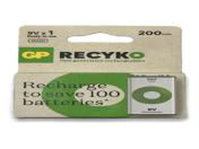 BATERIA GP 9V RECARGABLE 20R8H-C1 200MAH
