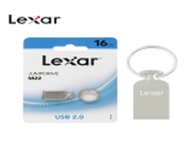FLASH MEMORY LEXAR M22 16GB USB2.0 METALICA
