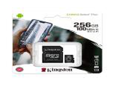 MICRO SD KINGSTON + ADAPTADOR 256GB CLASS 10