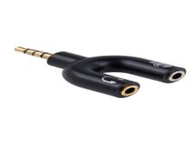 BIFURCADOR ESTEREO PARA AUDIFONO Y MICROFONO