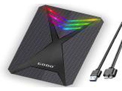 ENCLOSURE GODO 2.5" USB3.0 RGB BLACK -