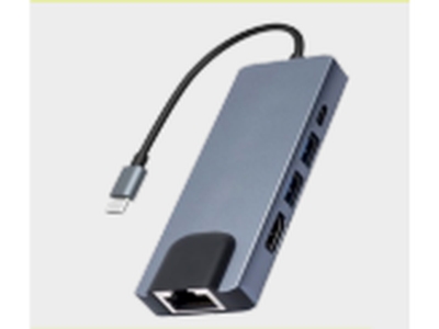 HUB TIPO C 5 EN 1 USB/RJ45/HDMI/TIPO C