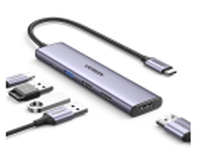 HUB UGREEN USB TIPO C CM478 TIPO C/USB/HDMI -