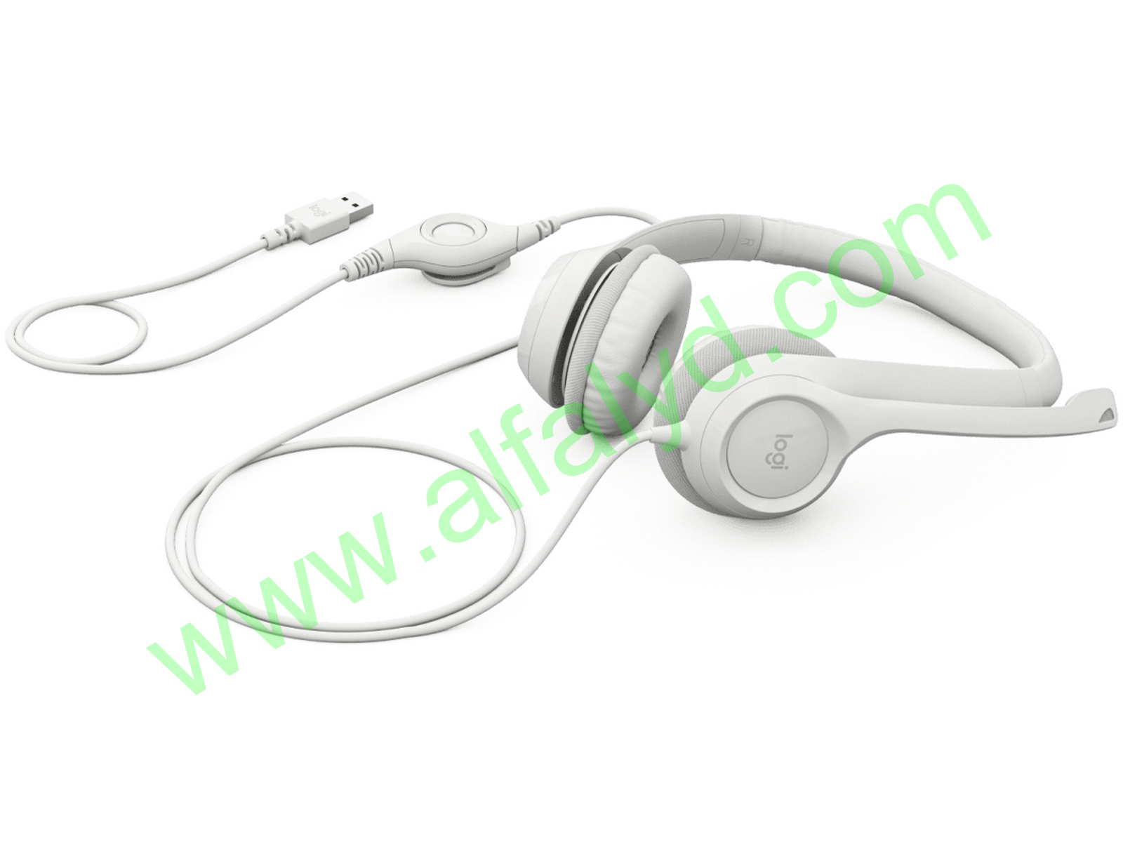 Logitech H390 Wired Headset for PC/Laptop, Off-white - Auricular - en oreja - Imagen 2