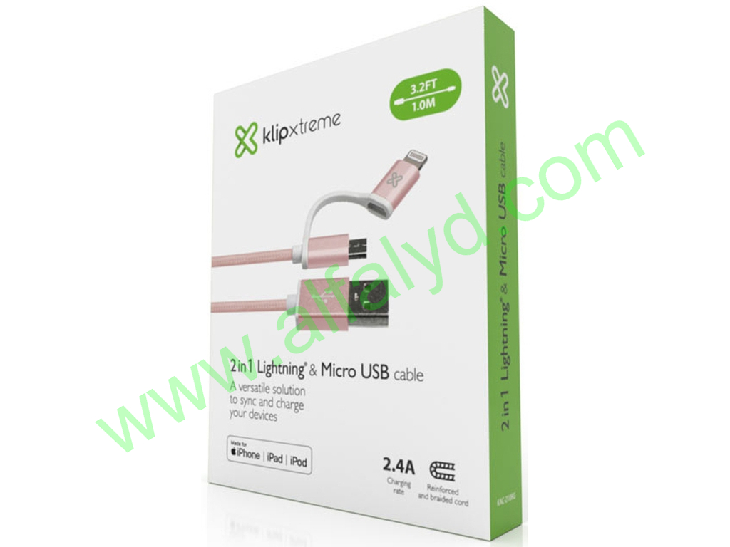 Klip Xtreme - USB cable - Apple Lightning / Micro-USB Type B - Imagen 2