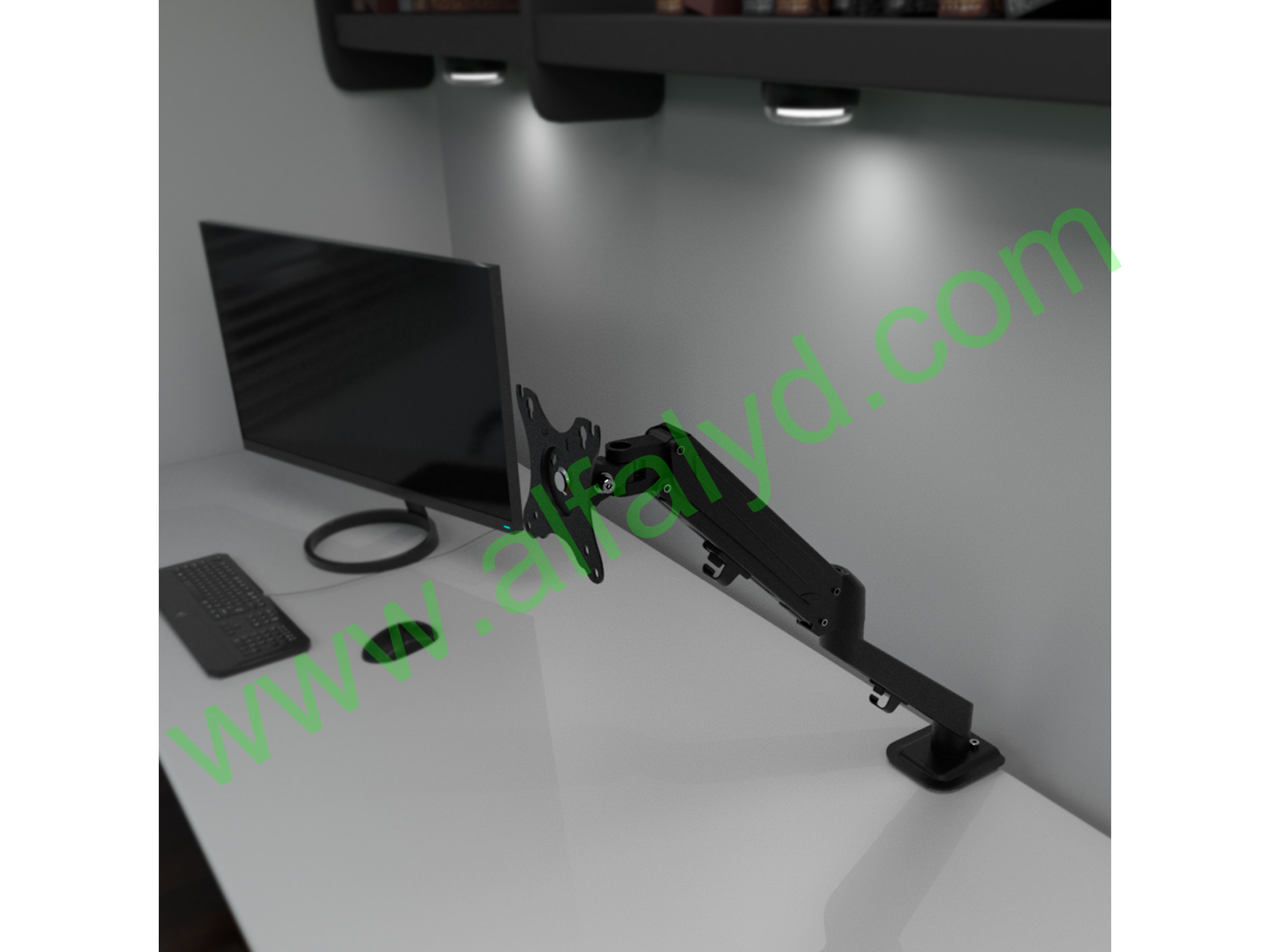 Klip Xtreme - Desktop to monitor mounting kit - Pneumatic spr 17-27" - Imagen 2