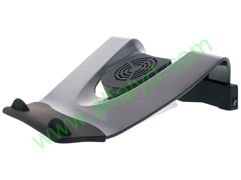 Klip Xtreme KNS-110B Notebook Stand / Cooling Station - Soporte para ordenador portátil - con concentrador USB de 4 puertos, ventilador de refrigeración
