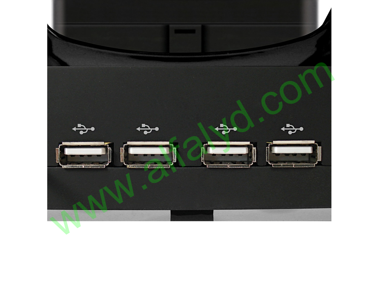 Klip Xtreme KNS-110B Notebook Stand / Cooling Station - Soporte para ordenador portátil - con concentrador USB de 4 puertos, ventilador de refrigeración - Imagen 3