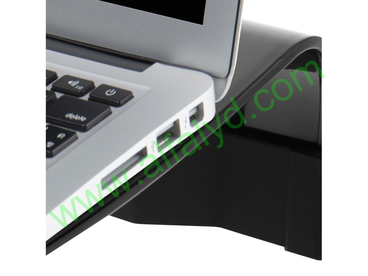 Klip Xtreme KNS-110B Notebook Stand / Cooling Station - Soporte para ordenador portátil - con concentrador USB de 4 puertos, ventilador de refrigeración - Imagen 6