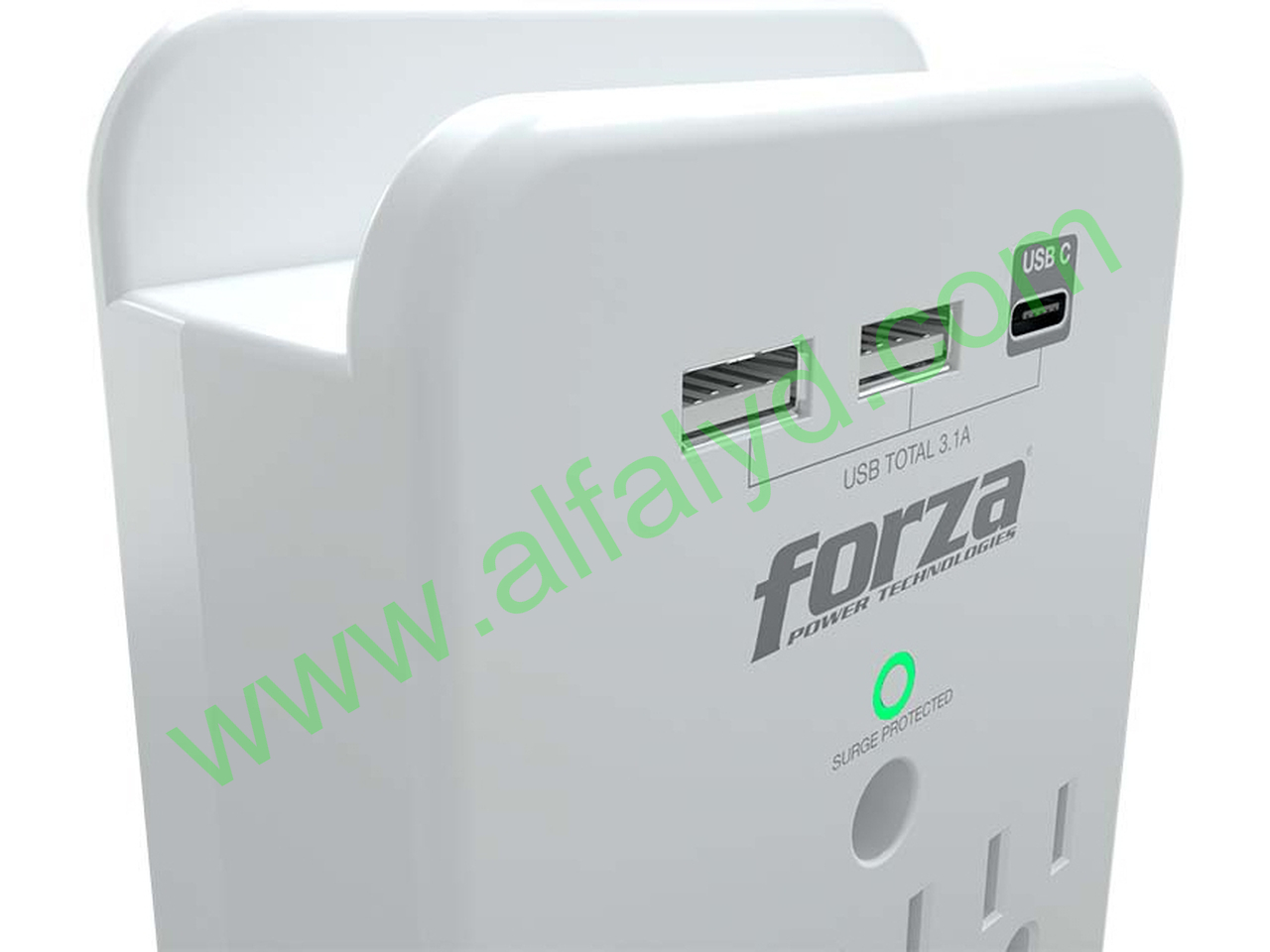 Forza FWT-331USBC - Protector contra sobretensiones (montaje en pared) - CA 125 V - Imagen 2