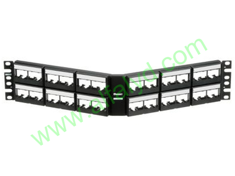 Panduit MINI-COM Angled Modular Faceplate Patch Panels - Patch panel - 2U - Imagen 3