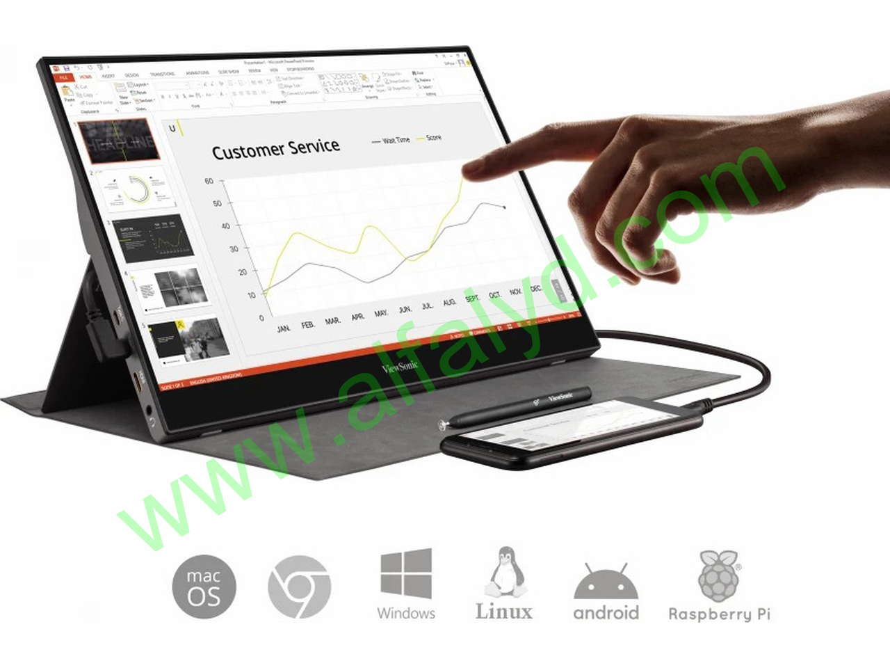 ViewSonic TD1655 - Monitor LED - 15.6" - Imagen 6