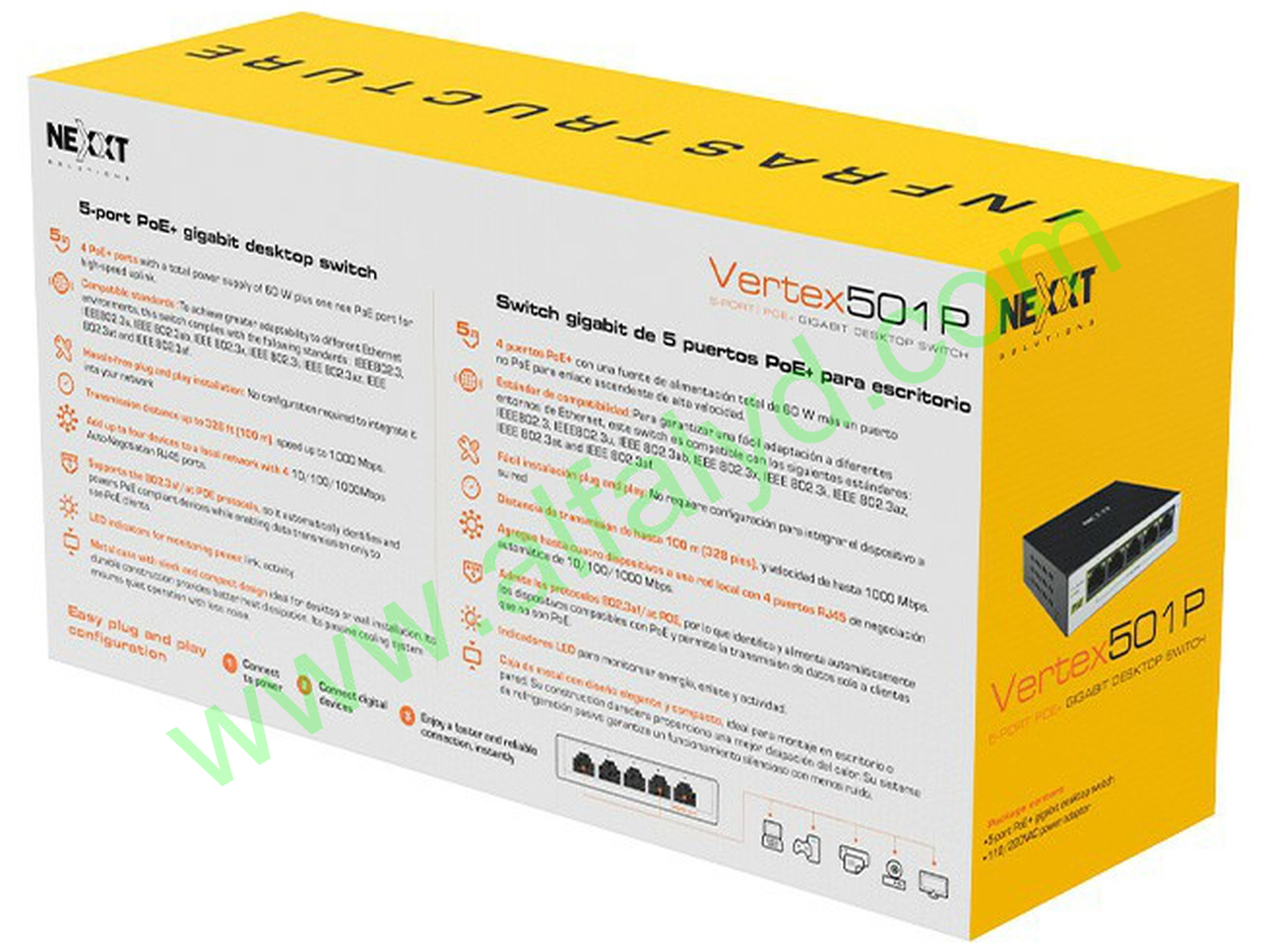 Nexxt Solutions Infrastructure - Switch - Gigabit Ethernet - Imagen 3