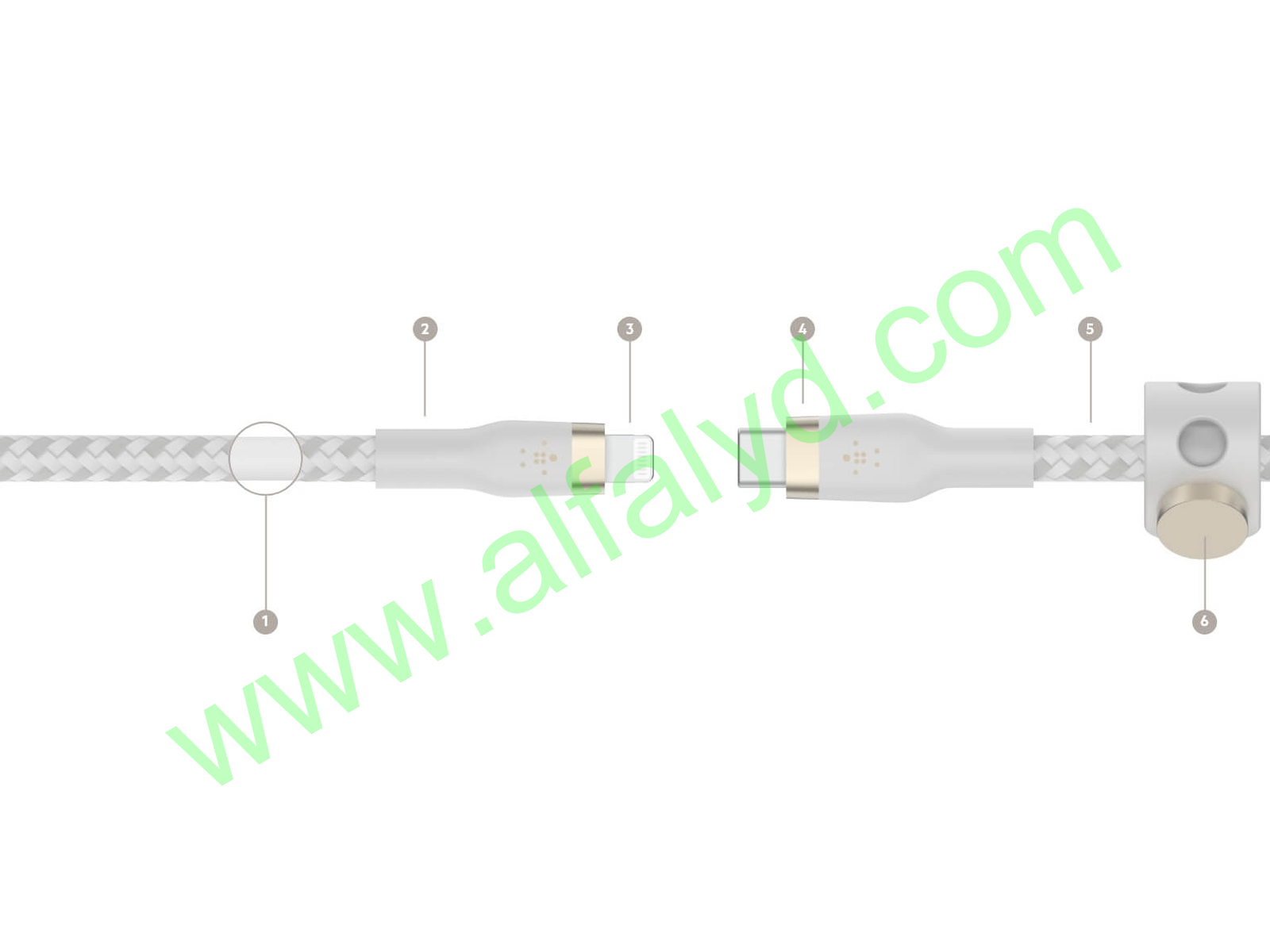 Belkin BoostCharge - Cable Lightning - 24 pin USB-C macho a Lightning macho - Imagen 5