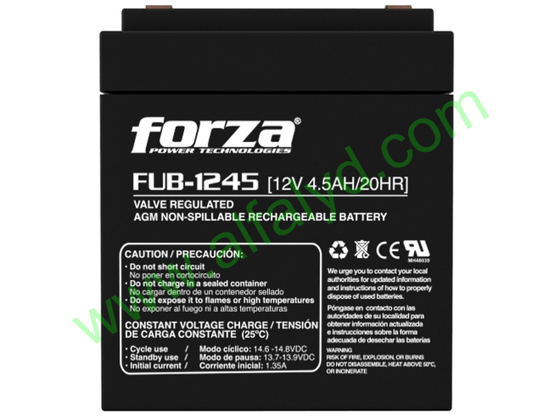 Forza FUB-1245 - Batería - 12 V