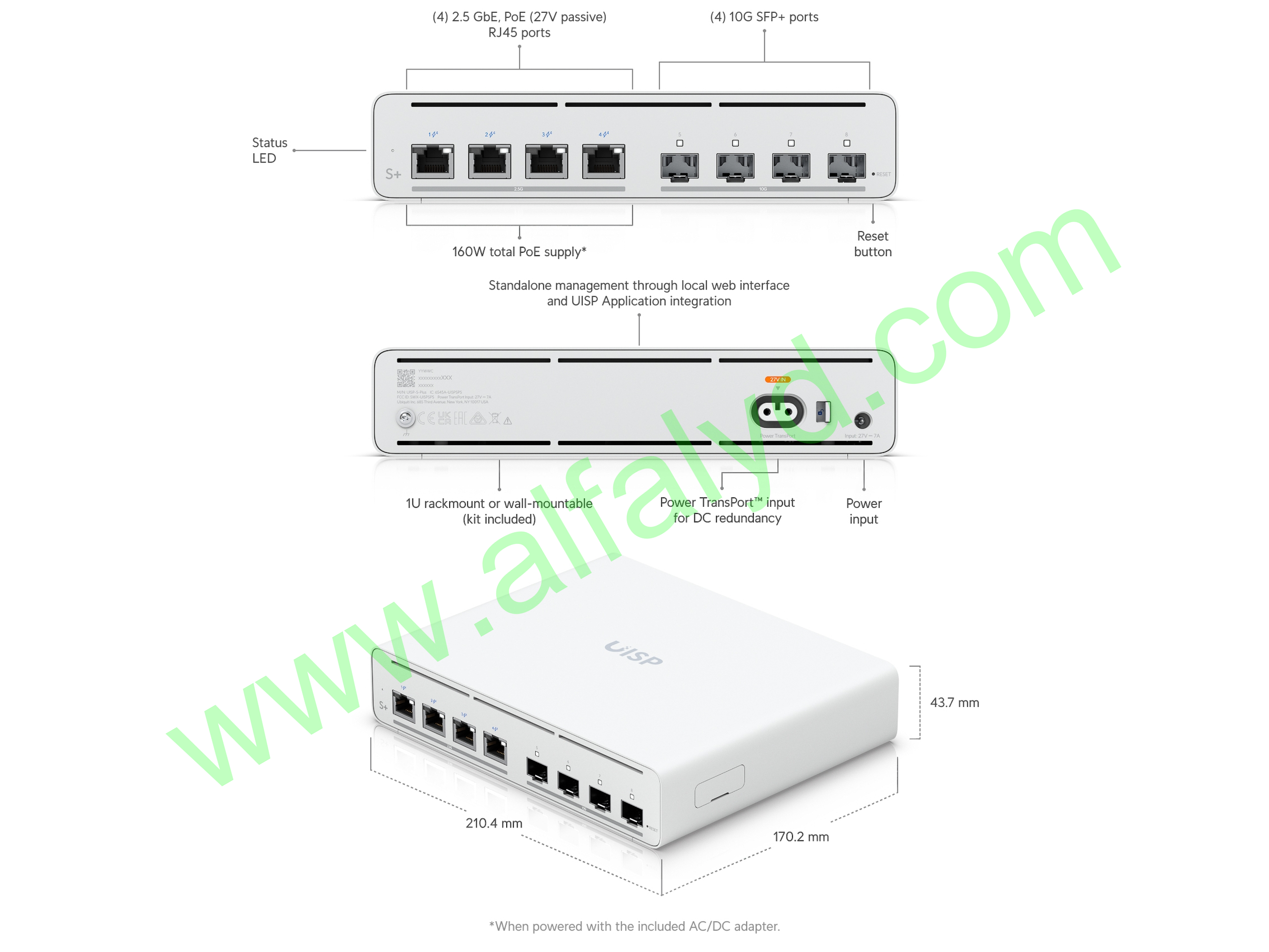 Ubiquiti UISP Switch Plus 2.5 GbE PoE switch for ISP applications - Imagen 4