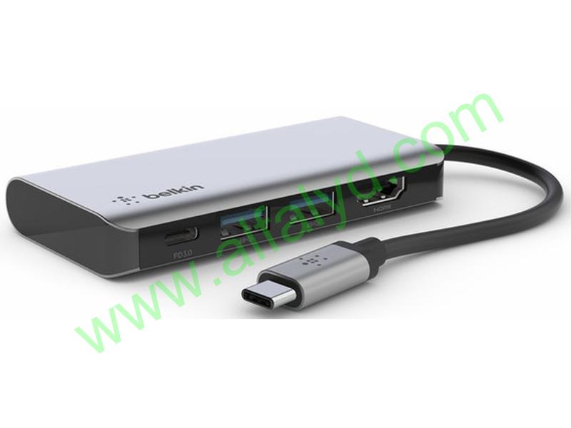 Belkin CONNECT 4-in-1 - Hub adaptador multipuertos - USB-C