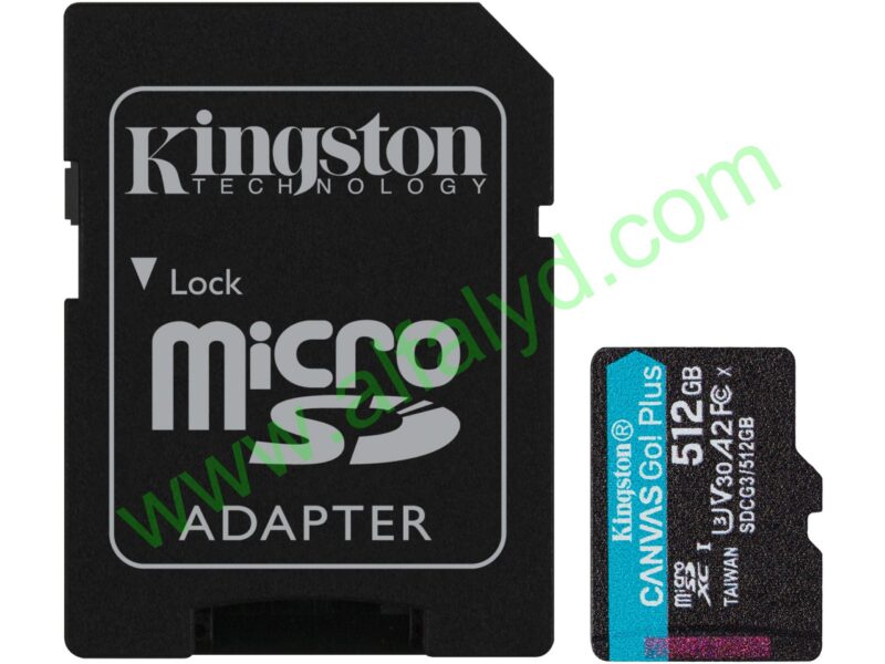 Kingston Canvas Go! Plus - Tarjeta de memoria flash (adaptador microSDXC a SD Incluido) - 512 GB
