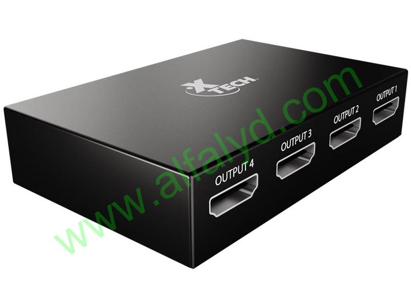 Xtech - HDMI Splitter - 1 Input to 4 Output XHA-420