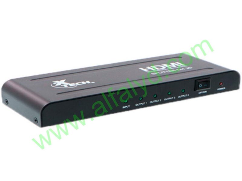 Xtech - HDMI Splitter - 1 Input to 4 Outputs