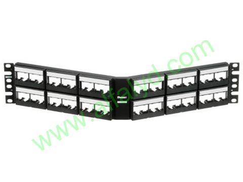 Panduit MINI-COM Angled Modular Faceplate Patch Panels - Patch panel - 2U - Imagen 3