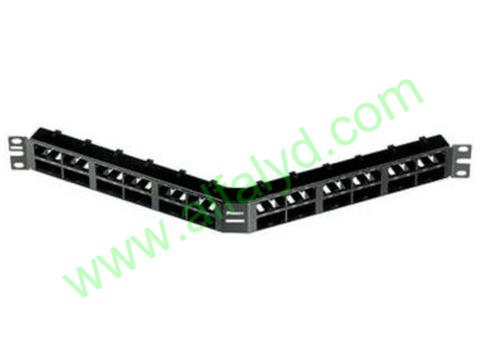 Panduit MINI-COM Shielded High-Density Modular Patch Panel - Patch panel - black