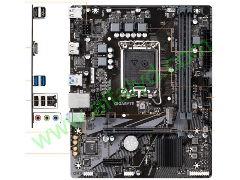 Gigabyte H610M K DDR4 - 1.0 - placa base