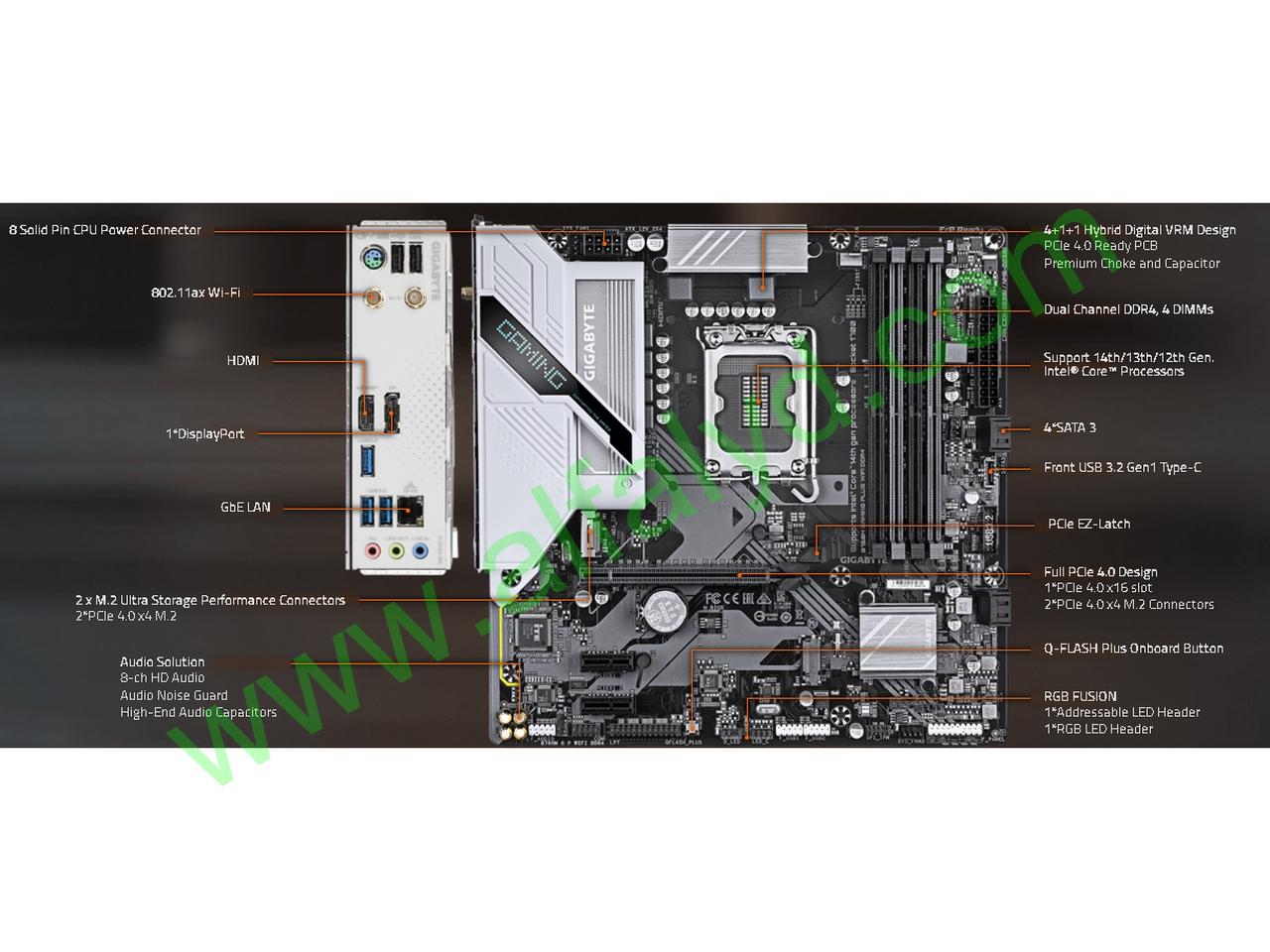 Gigabyte - B760M G P WIFI DDR4 - Motherboard - Imagen 2