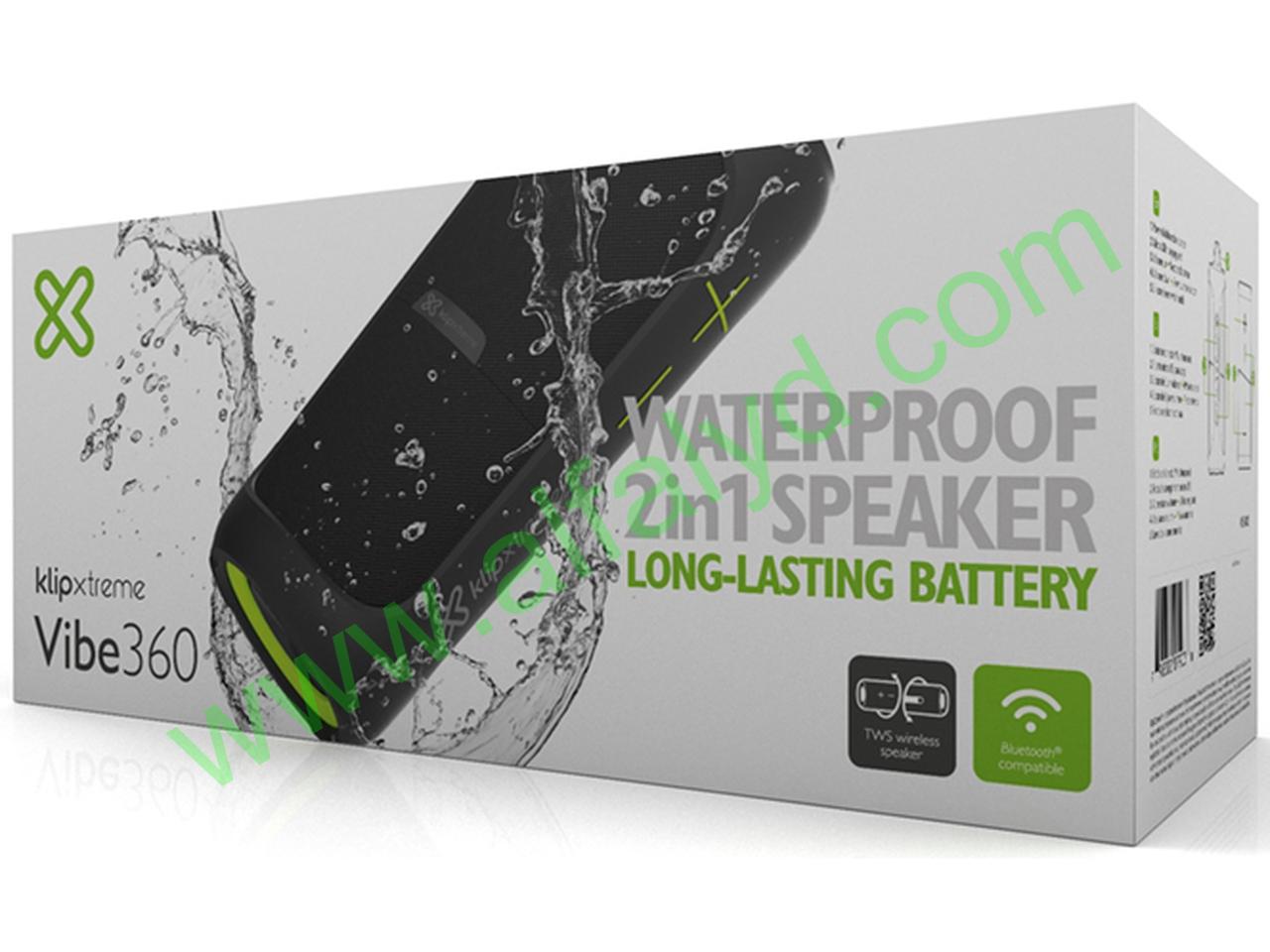 Klip Xtreme Port. TWS Audio KBS-800 - Altavoz - Negro con detalles en verde - Imagen 5