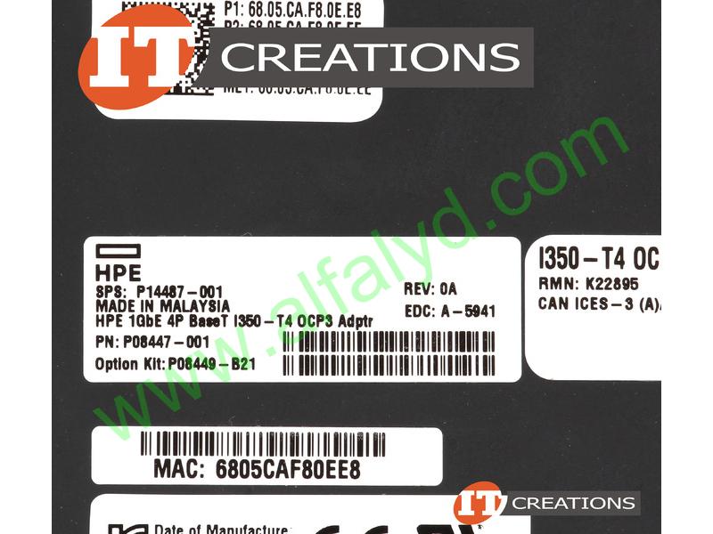 HPE I350-T4 - Adaptador de red - OCP 3.0 - Imagen 4