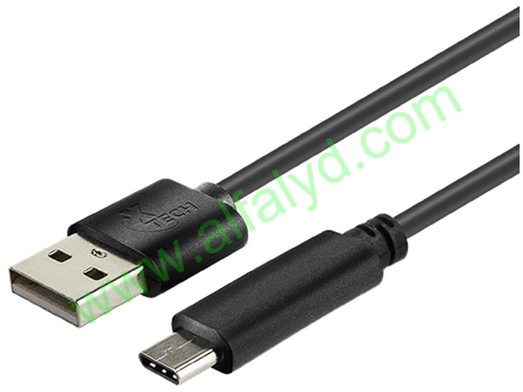 Xtech XTC-510 - Cable USB - 24 pin USB-C (M) reversible a USB (M)