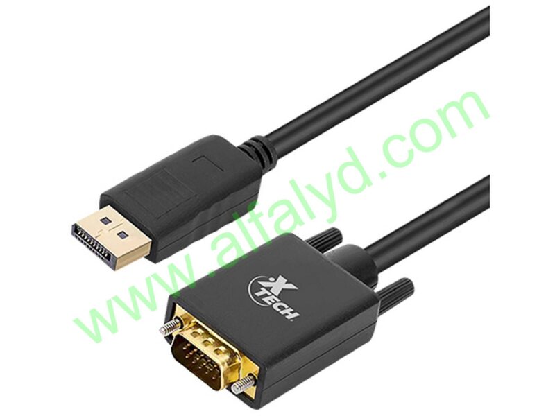 Xtech - DisplayPort / VGA Cable - Black