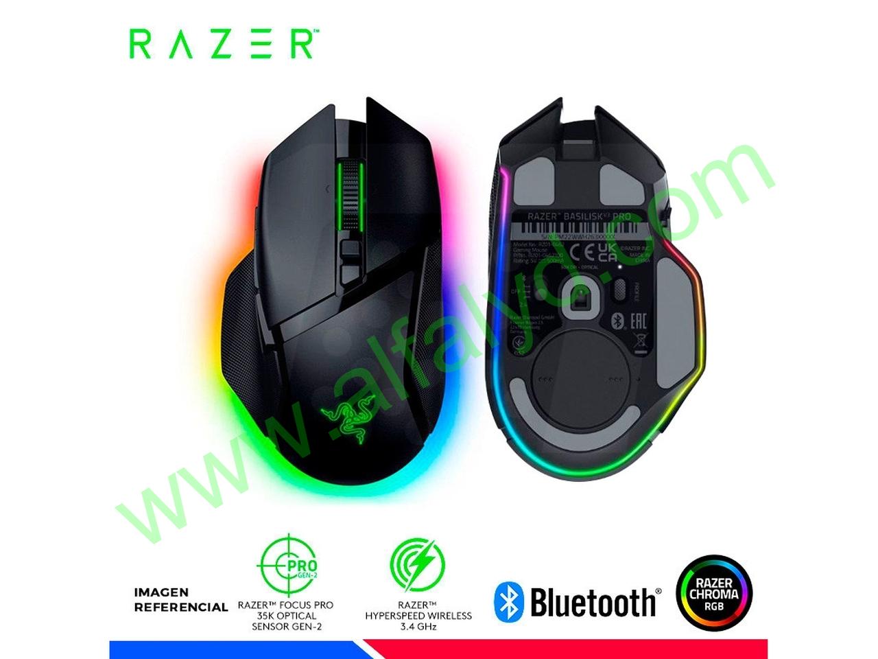 Razer - Mouse - Basilisk V3 Pro 35K Ergonomic - Imagen 4