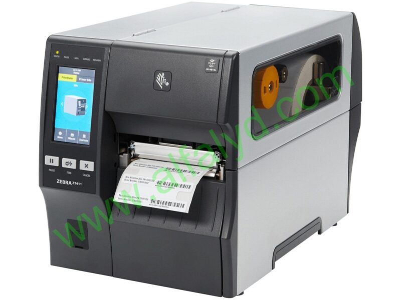 ZEBRA ZT411 TT Printer, 203 dpi, US Cord, Serial, USB, 10/100 Ethernet, Bluetooth 4.1/MFi, USB Host, EZPL