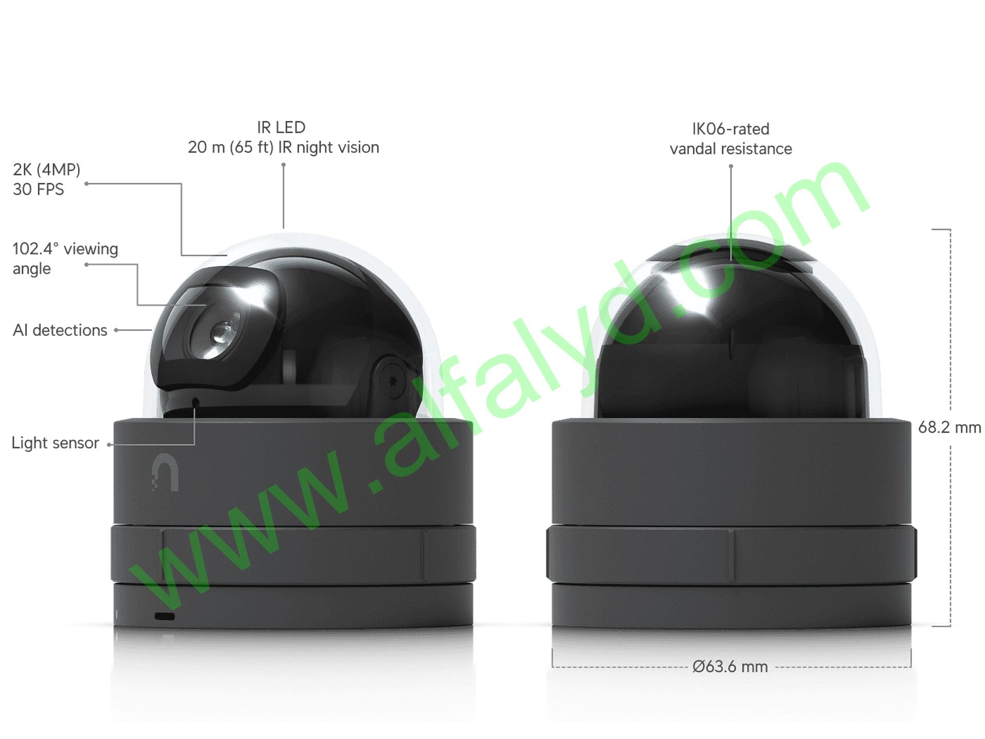 Ubiquiti Unifi Protect G5 Dome Ultra Ultra-compact&tamper-resistant 2K HD PoE camera with night vision - Imagen 6