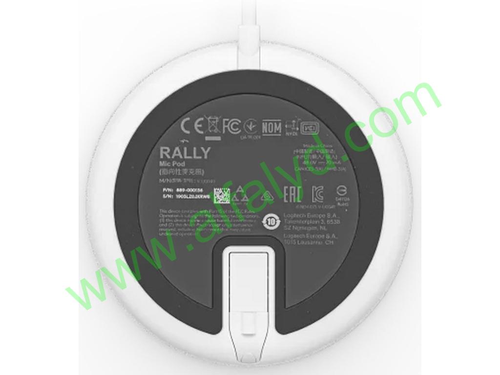 Logitech Rally Mic Pod - Micrófono - blanco - Imagen 5