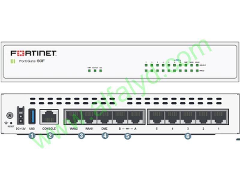 Fortinet FortiGate 60F - Aparato de seguridad - 10GbE - escritorio - Imagen 3