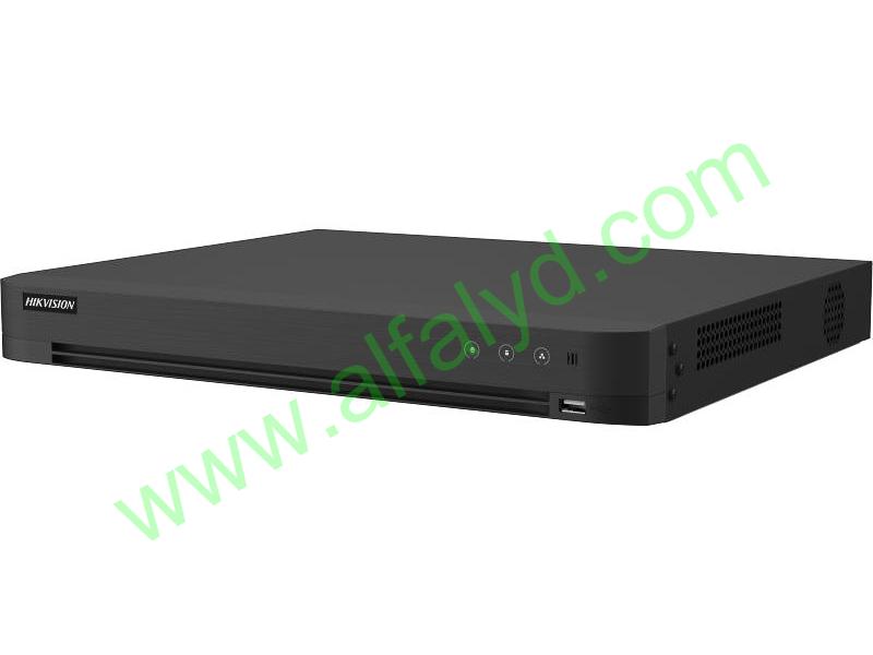 Hikvision IDS-7216HQHI-M2/XT DVR AcuSense 16 canales 1080p 1U H.265 - HDTVI/AHD/CVI/CVBS/IP - 2 discos duros SATA de hasta 10TB - H.265 Pro+/H.265 Pro/H.265/H.264+/H.264 - Se pueden conectar hasta 24 cámaras de red (6MP) - Soporta detección de movimiento en todos los canales - Soporta audio bidireccional HDTVI en todos los canales - Capacidad de codificación de hasta 3K (HDTVI)/5MP (AHD) - Soporta reconocimiento facial en 4 canales o modelo avanzado de protección perimetral en 8 canales basado e
