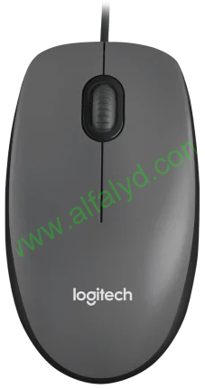 Logitech M100 - Ratón - diestro y zurdo - óptico - 3 botones - cableado - USB - negro