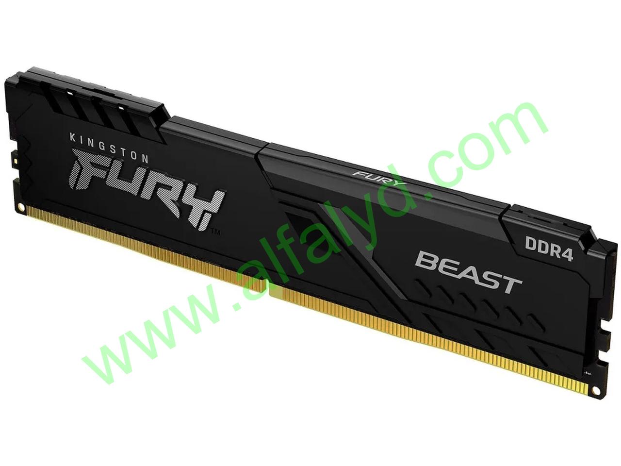 Kingston FURY Beast - DDR4 - módulo - 8 GB - DIMM de 288 contactos - 3200 MHz / PC4-25600 - CL16 - 1.35 V - sin búfer - no ECC - negro - Imagen 3