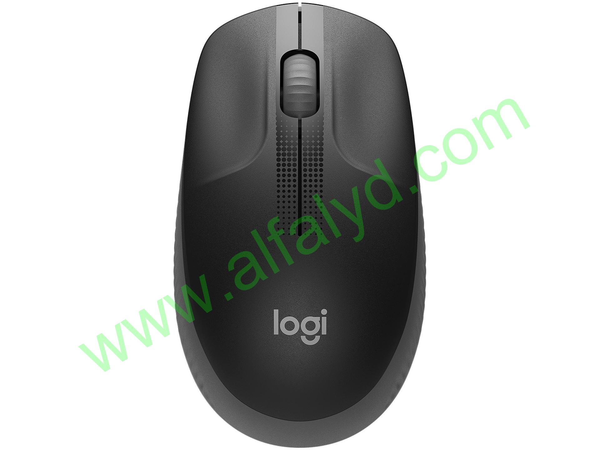 Logitech M190 - Ratón - óptico - 3 botones - inalámbrico - receptor inalámbrico USB - carbón