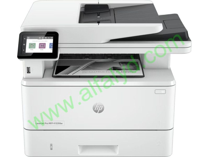 HP LaserJet Pro MFP 4103fdw - Impresora multifunción - B/N - laser - Legal (216 x 356 mm) (original) - A4/Legal (material) - hasta 42 ppm (copiando) - hasta 42 ppm (impresión) - 250 hojas - 33.6 Kbps